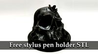 Skull Stylus Pen holder