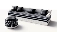Sofa and Round Chair