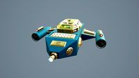 Spaceship Sci-Fi Dropship 3D model 3D model