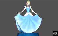 CINDERELLA DISNEY PRINCESS ANIMATION GIRL ANIME 3D PRINT