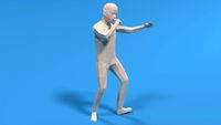 Low Poly Kid Singing