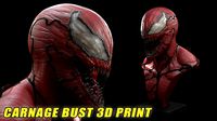 Carnage bust 3D print