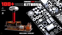 100+ Steampunk KITBASH PACK (Zbrush IMM Brushes) Game ready topology