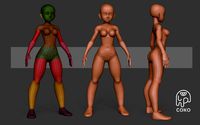 Base Mesh Female Anime