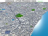 Varanasi City 3D Model India