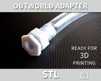 3D model for ant outworld arena adapter for formicarium insectarium stl file for all 3d printers