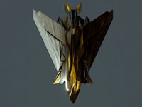 caça 3D Blender/ativo de jogos...