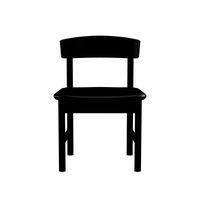 Mogensen Chair Model-3236 Black lacquered Low-poly 3D model