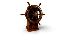 Ship steering wheel Ship Wheel Low-poly 3D model