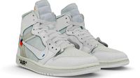 Nike Air Jordan1 x Off-White footwear fashion wear yeezy adidas casual sneaker heel character air jordan basketball feet people human shoes nike converse shoes apparel shoe