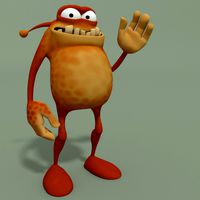 Animated Cartoon Monster Spotty