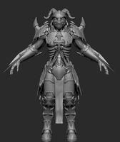 character warrior armor hightpoly ( hight poly ). zbrush