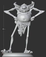 GOBLIN- MINIATURE WITH OVAL BASE | 3D