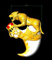 Tiger fangs | 3D