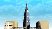 Al Faisaliyah Tower Skyscraper Low Poly