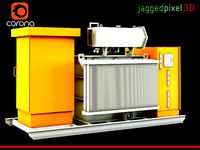 Electrical Transformer Mini-Substation by Reliable Transformers