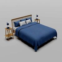Stylish wooden bed set