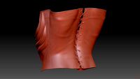 High-poly model Corset