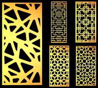 decorative panels 3D model  vol2