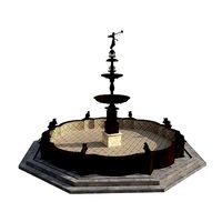 Pileta de la Plaza Mayor de Lima - Low Poly