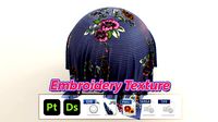 Embroidery Flower Texture for Multiple 3D Application