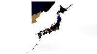 3D Map of Japan