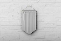 rhombus pennant mockup