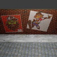 wall with graffiti 3
