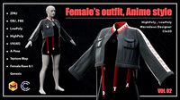 Females Outfit Anime Style Vol02