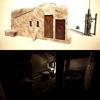 Abandoned house of Ben Kenobi PBR low-poly game ready