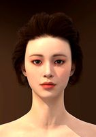 Long hair 004-FV2 for Yuna-FV2 3D model from 3DClo Software
