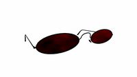 Sunglass F01 Black Red - Character Design Fashion