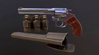 Rook Classic Revolver Stainless with Bandolier and Speedloader