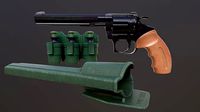 Rook Classic Revolver Bluing with Bandolier and Speedloader