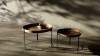 Round Wood Side Table