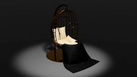 Drop rocking chair