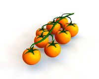 Tomato bunch yellow 3D Model