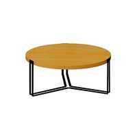 Round coffee table loft style