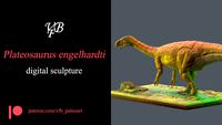 Plateosaurus egelhardti - Statue for 3D printing
