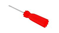 Red Plastic Head Screwdriver
