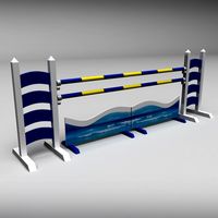 Horse jump obstacle 06 3D Model