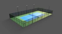 PBR Modular Outdoor Tennis Court