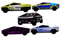 Tesla Cybertruck Police Pack 5 assets