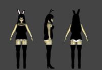 Low Poly Bunny Girl Model