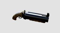 Thumper Grenade Launcher-machine Gun - game ready Model