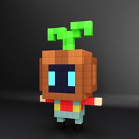 grass man voxel