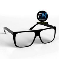 Glasses flat top