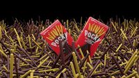 3d model of pocky Biscuit stick Chocolate made in the blender