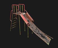 Abandoned childrens slide