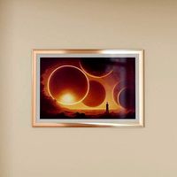 Framed Artwork Surrealist Landscape 1